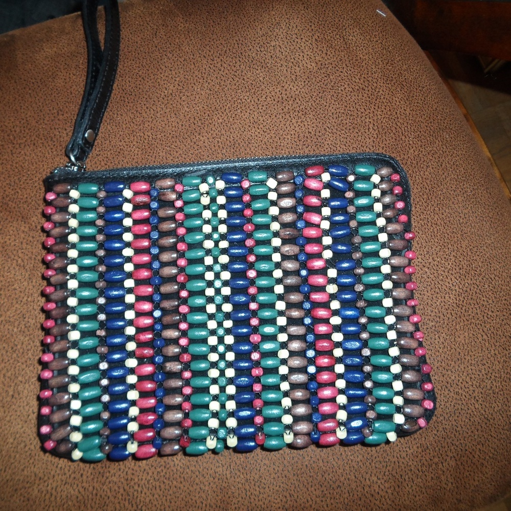 Patricia Nash Cassini Multi Colored Bead Wristlet